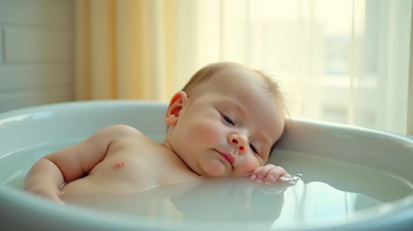Bain thérapeutique bébé : un moment apaisant essentiel