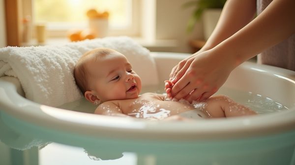 Bain thérapeutique bébé : un moment apaisant essentiel